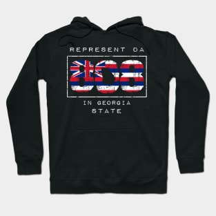 Rep Da 808 in Georgia State by Hawaii Nei All Day Hoodie